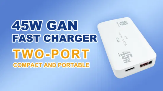 Chargeur mural d'origine EU UK pour téléphones Apple Samsung Pd Fast 45W USB Type a + C GaN chargeur